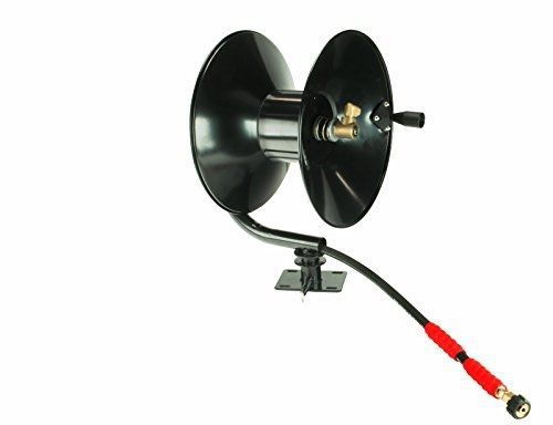Etd high pressure washer hose reel 360 degree swivel base pivoting 5000 psi with for sale