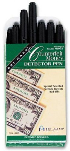 Dri mark smart money counterfeit bill detector pen for use with u.s. currency - for sale