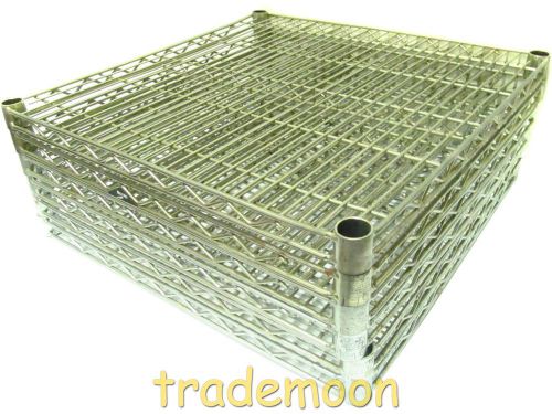 2424nc-lot6 lot of 6 metro 24x24 in. super erecta wire shelving for sale