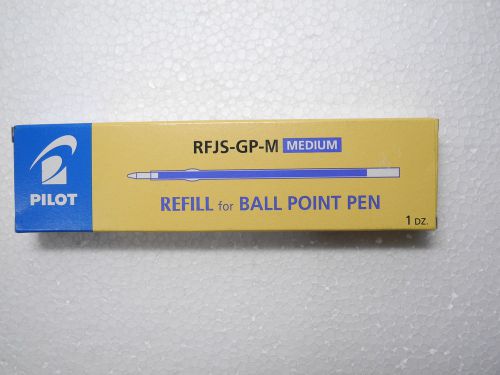 3pcs PILOT RFJS-GP-M 1.0mm medium ball point pen only refill Blue(Japan)