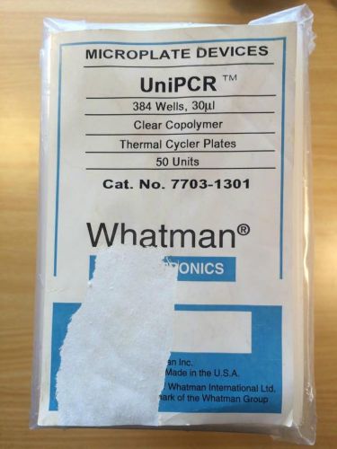 NEW WHATMAN 7703-1301 MICROPLATE DEVICES UNIPCR 384 Wells 30ul