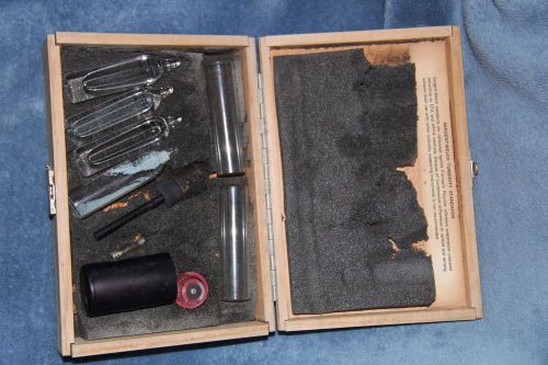SARGENT-WELCH Vintage Glass Turbidimeter Equipment Kit in wooden box