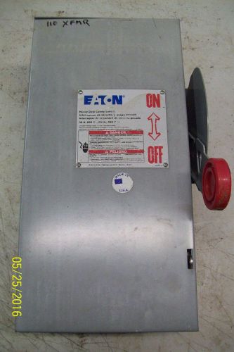 CUTLER HAMMER HD SAFETY SWITCH &amp; TYPE 3R ENCLOSURE 30 AMP 3 POLE 600V DH361FRK