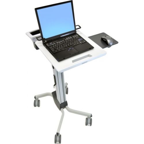 Ergotron Neo-Flex 24-205-214 Laptop Cart - 15 lb Capacity - 4 Casters - Aluminum