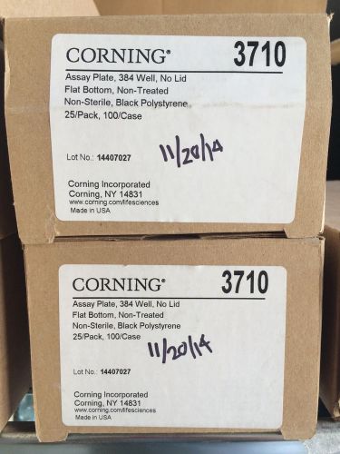 Lot of 48 Corning 3710 Assay Plates, 384-Well, No Lid, Flat Bottom
