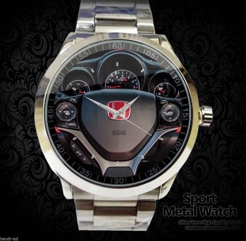 Hot Honda Civic R Steering Wheel Logo Sport Metal Watch Fit Your Tshirt Motor