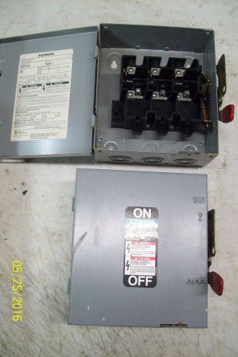 SIEMENS SAFETY DISCONNECT SWITCH with ENCLOSURE GNF321