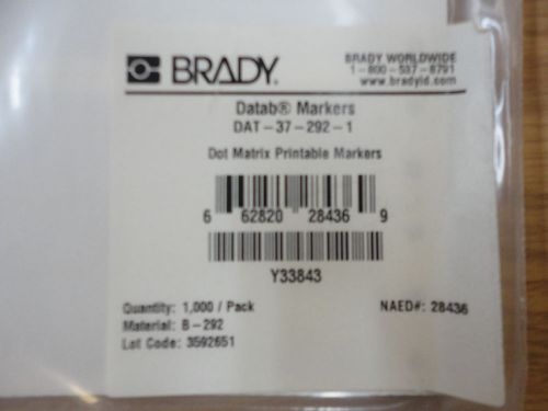 Brady dat-37-292-1 dot matrix printable labels for sale