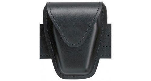 Safariland 190h-2hs black plain hidden snap top flap hinged handcuff pouch for sale