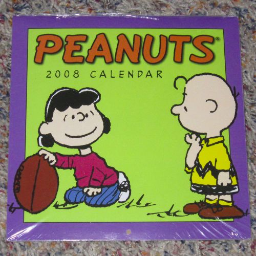 Unopened 2008 PEANUTS GANG Mini Wall Calendar - Snoopy/Charlie Brown - Schultz