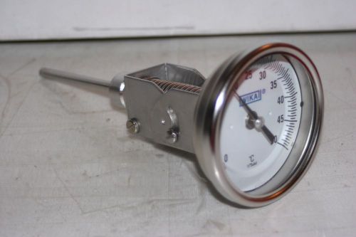 0-50° c bimetal thermometer 3&#034; face 4&#034; stem  wika  ti.32 new for sale