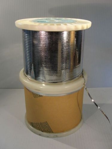 Tinned copper flat wire for solar cells, .0772mmx2.54mm x 6200ft