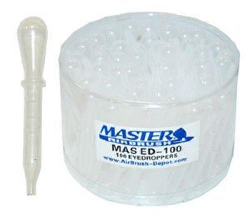 Master airbrush? brand 100 pipette eyedroppers for liquid transfer and airbrush for sale
