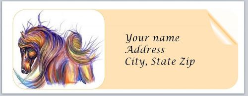 30 Personalized Return Address Labels Horse Buy 3 get 1 free (c807)