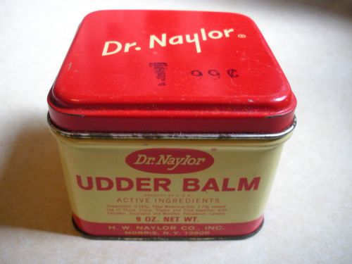 Vintage Advertising Tin. Dr. Naylor Udder Balm  9 oz  EMPTY