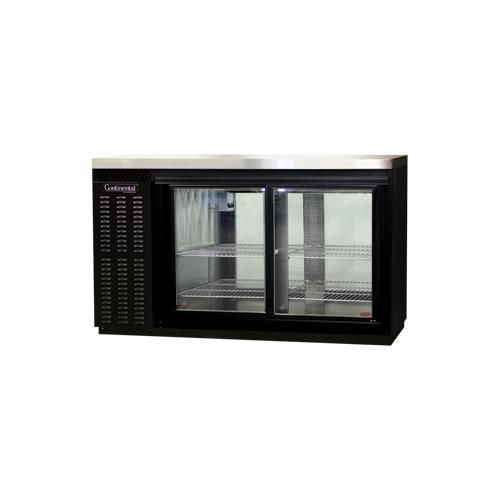Continental Refrigerator BBUC59-SGD-PT Back Bar Cabinet, Refrigerated