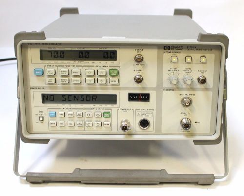 HP/ Agilent 11758A Digital Radio Test Set Option 011, H01 w/ Case &amp; Manual