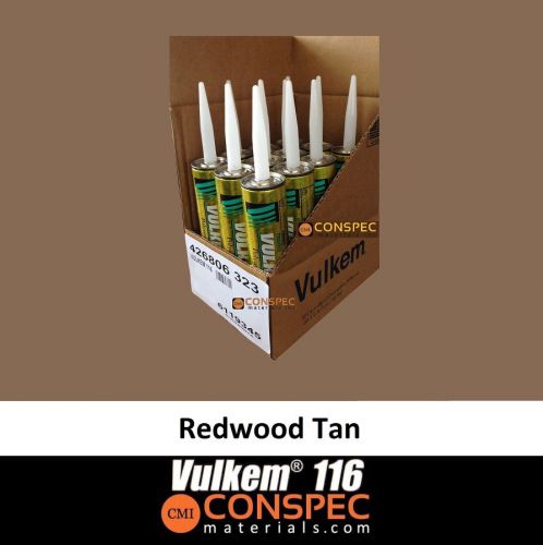 Tremco vulkem 116 redwood tan polyurethane 10oz sealant 12-pack caulk cartridges for sale
