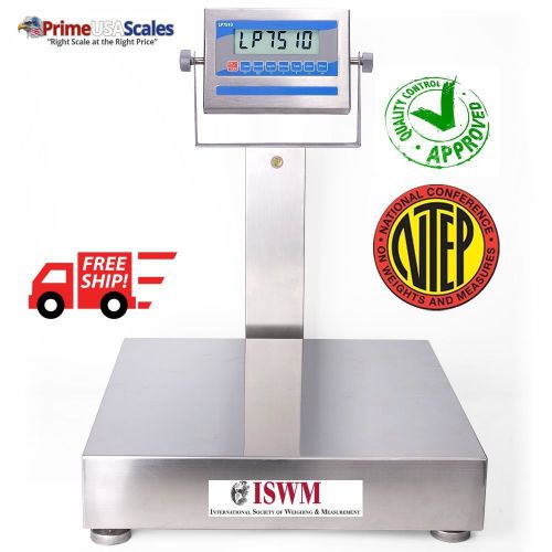 24&#034; x 24&#034; Washdown Bench Scale NTEP Certified 1,000 lb Stainless Steel