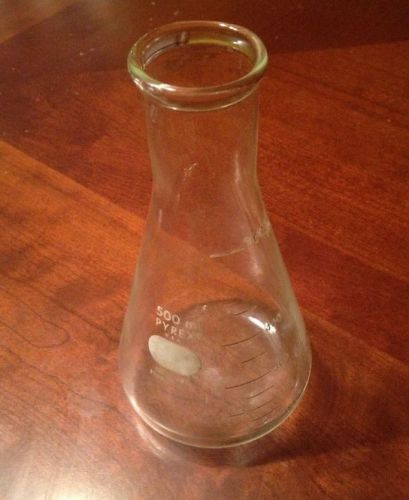 Lot Of (6) Pyrex, 500 ml Glass Beakers, No. 4980, USA (no Stopper)