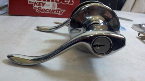 Kwikset Saxton LH 405 SNL Keyed Entry Lock Polished Chrome