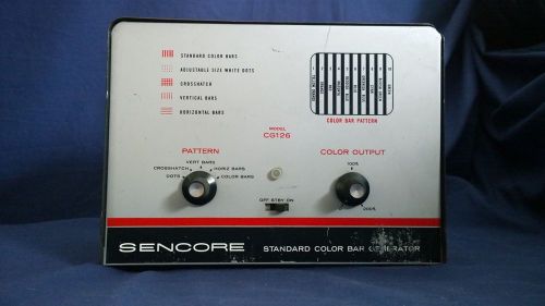 Vintage Sencore CG126 Standard Color Bar Generator, TV Repair Equipment