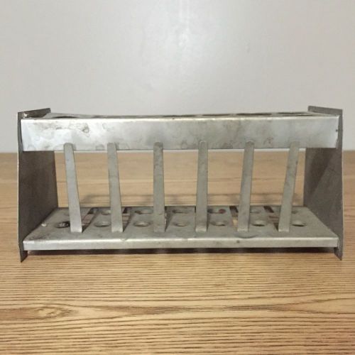 Vintage metal test tube holder rack for sale