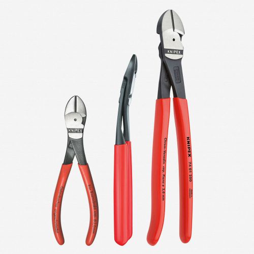 Knipex 00-20-05-us high leverage diagonal cutters set - plastic grip 6.3&#034;, 10&#034;, for sale