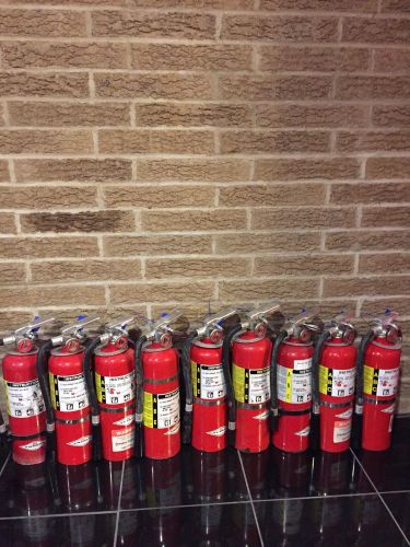 FIRE EXTINGUISHER 5LBS 5# ABC  NEW CERT TAG LOT OF 9 (SCRATCH/DIRTY)