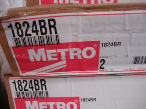 Metro 1824BR Wire Shelf, Silver  BOX OF 2 BRAND NEW