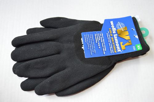 New wells lamont mens xl cold weather work gloves~576~flexible/grip/fleece lined for sale