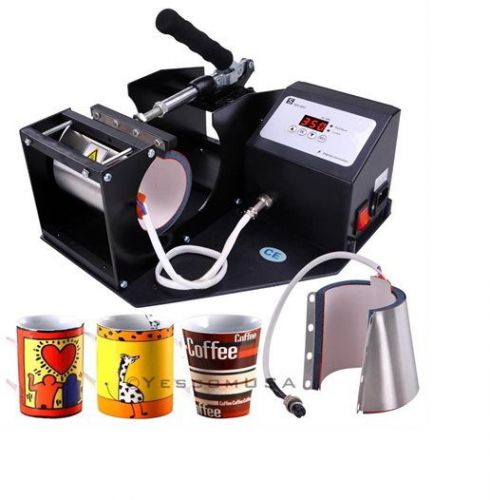 New digital cup heat transfer press sublimation machine coffee latte mug cup for sale