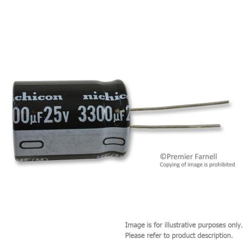 10 x nichicon uhe1e332mhd6tn aluminum electrolytic capacitor 3300uf 25v 20% for sale