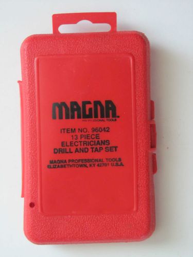 MAGNA 13 Pc. Electricians Drill And Tap Set No.96042 USA