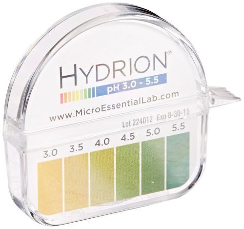 Micro essential lab 3110m18ea 325 hydrion short range ph test paper dispenser... for sale