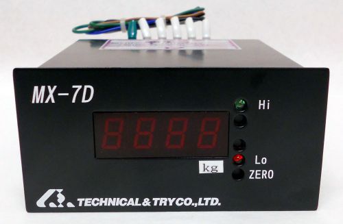 TECHNICAL &amp; TRY MX-7D-G-D24-SM158 KG AVERAGE AMPS AMPERAGE INDICATOR METER GAUGE