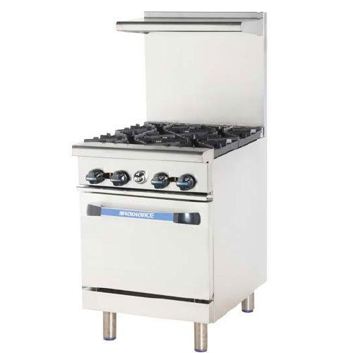 Turbo tar-4 range, 24&#034; wide, 4 burners (32,000 btu) with space saver oven (35,00 for sale