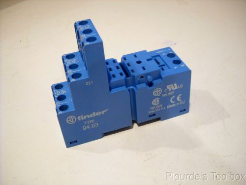 New Finder 11-Pin Clamp Terminal Socket, 10A 250V, 85 Series, 94.03