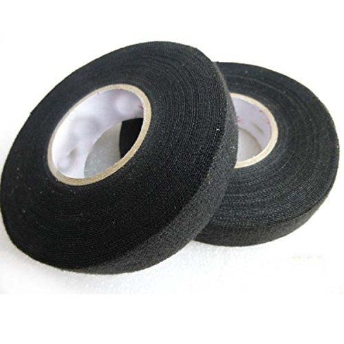Kinglooyuan 2pcs Wiring Loom Harness Adhesive Cloth Fabric Tape 19mm/15m