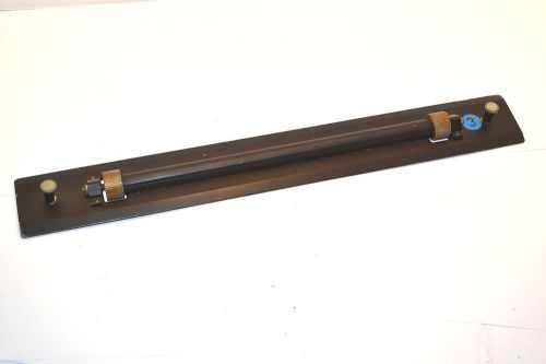 Excellent Vintage 18&#034; Solid Brass ROLLING PARALLEL RULE c/w Wood Case WWR15AA5.3