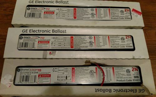 Lot of 4 GE 93883 Electronic Ballasts GE232MAX-G-N-DIYB UltraMax G-Series T8