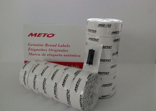 Meto labels 2200/2  to suit priceguns13.22 and 15.22 box white + free ink roller for sale