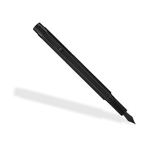 Levenger L-Tech 3.0 Fountain Pen, Fine - Stealth, Fine (AP12640 ST F NM)