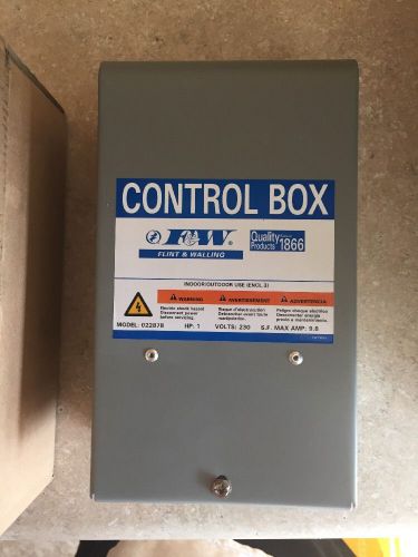 Flint Walling/Star: 3/4Hp 230V Control Box Only One