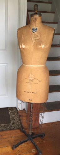 Vintage Wolf Mannequin Dress Form Model 1957 Will Deliver Tri State See Desc.