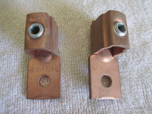 Set of 2 (two) 4/0 - #2 copper mechanical lug -ilsco sls-225 - new for sale