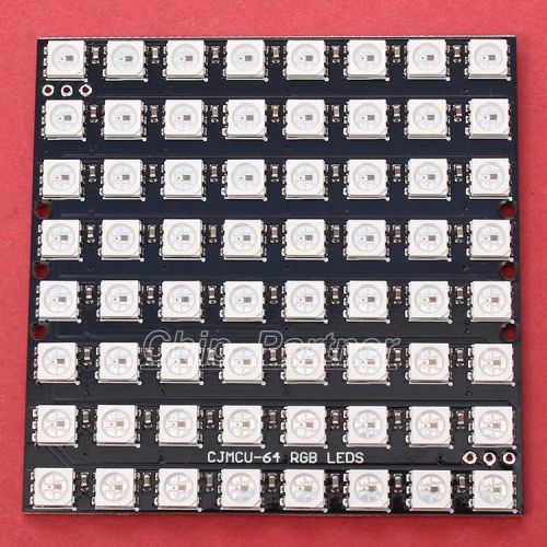 8x8 64 LED Matrix WS2812 LED 5050 RGB Full-Color Driver Board For Arduino