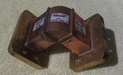 NEW OLD STOCK ANDREWS MITERED E BEND WAVEGUIDE ELBOW, WR137,  CPR137G FLANGES