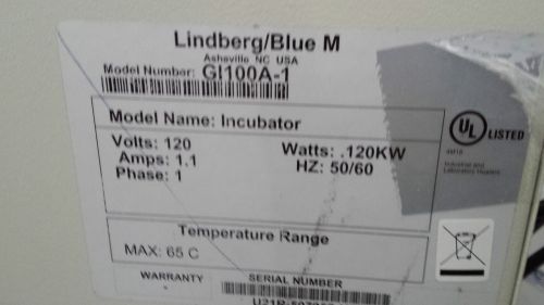 Linberg Blue M Incubator GI100A-1
