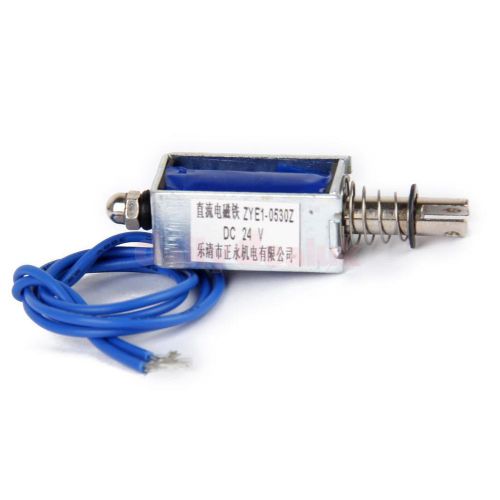 24v dc push-pull type open frame solenoid electromagnet zye1-0530z blue for sale